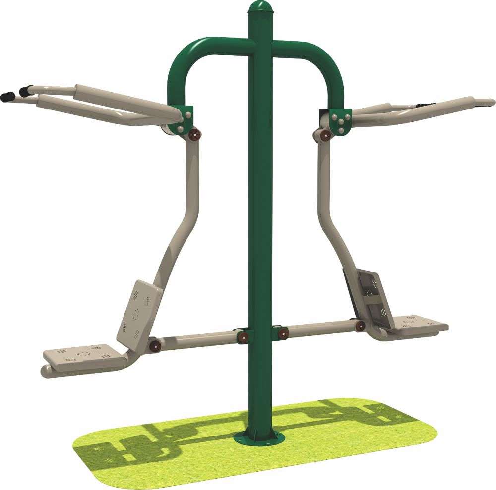 乐鱼健身器材 限位双人坐