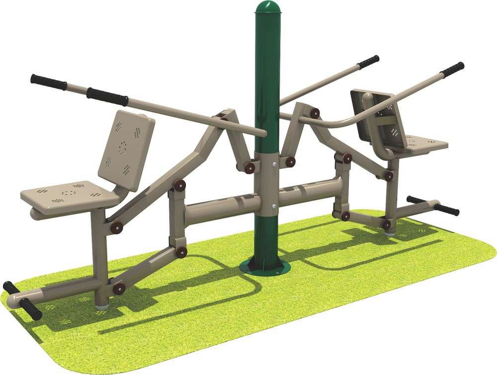 乐鱼健身器材 双人坐压器