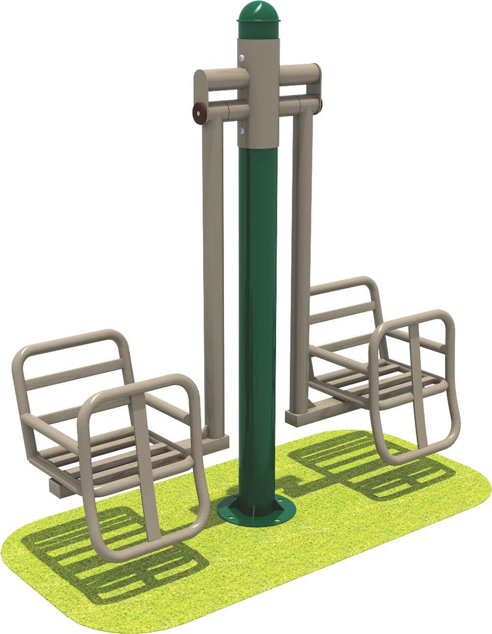 乐鱼健身器材 双人儿童秋