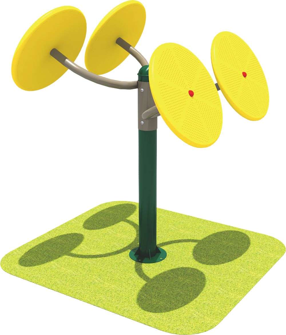 乐鱼健身器材 双位塑料推