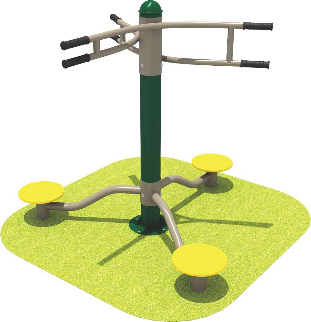 乐鱼健身器材 三位转腰器